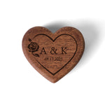 Personalized Wooden Wedding Ring Box