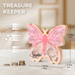 Wooden Butterfly Piggy Banks for Kids