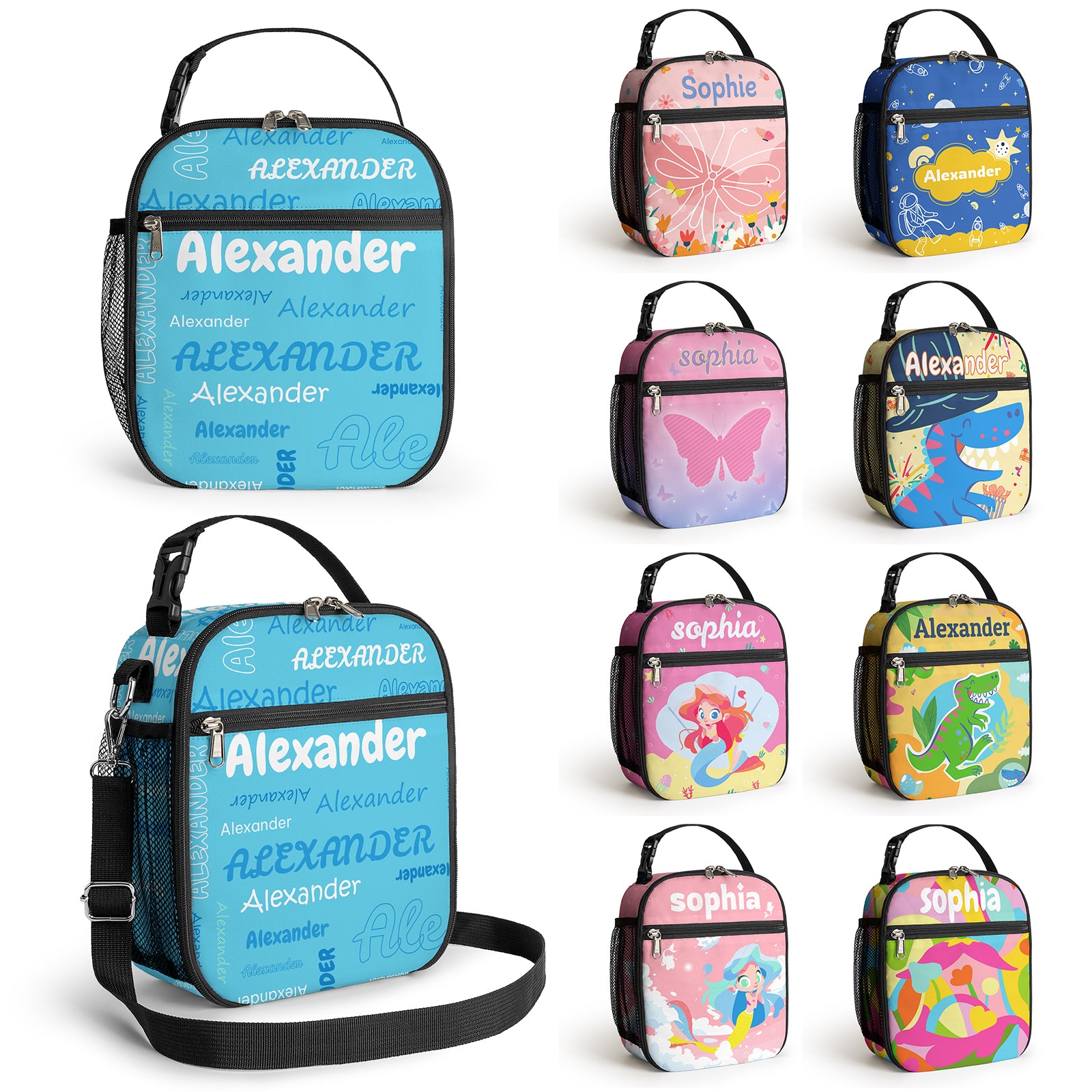 Personalized Insulated Lunch Bag Custom Kids Lunch Bag with Unique N CustomizedBee