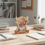 Wooden Cow Piggy Banks for Kids