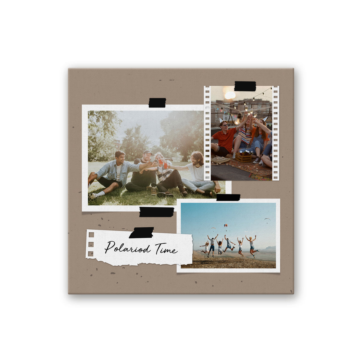 Polaroid Time Storyboards Custom Canvas Prints with Your Photos