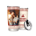 Personalized Photos Tumbler For Families Friend Lover Christmas Day Gift