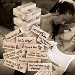 Adult Block Tower Couple Game Blocks Perfect Gift for Valentine's Day
