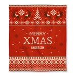 Christmas Personalized Name Throw Blanket