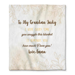 To My Grandma I Hope Every Time Personalized Blanket with Family for Grandma
