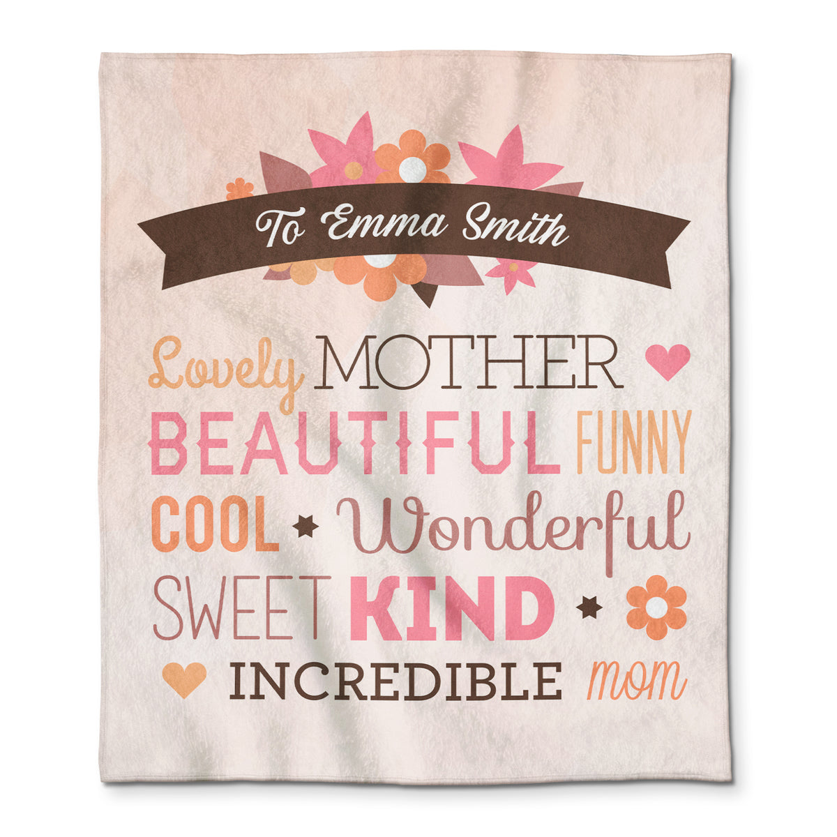 Lovely Mother Beautiful Funny Cool Personalized Custom Blanket