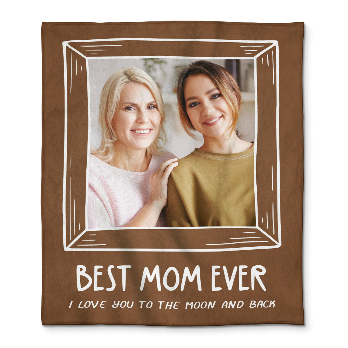 Best MOM Ever Personalized Custom Photo Blanket
