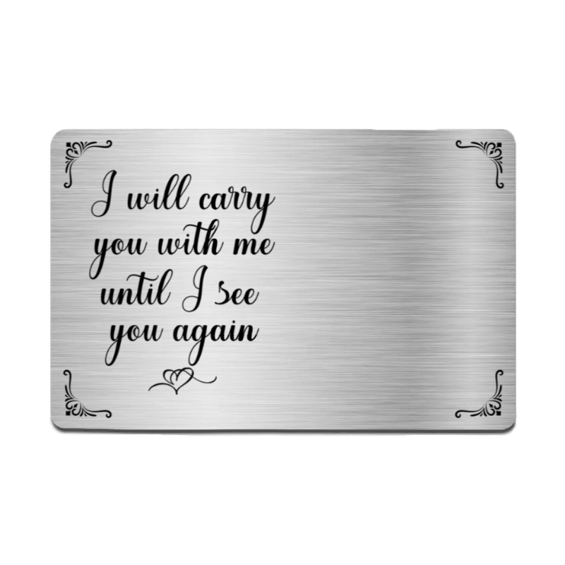 Metal Wallet Card - Memorial Gift From Photo