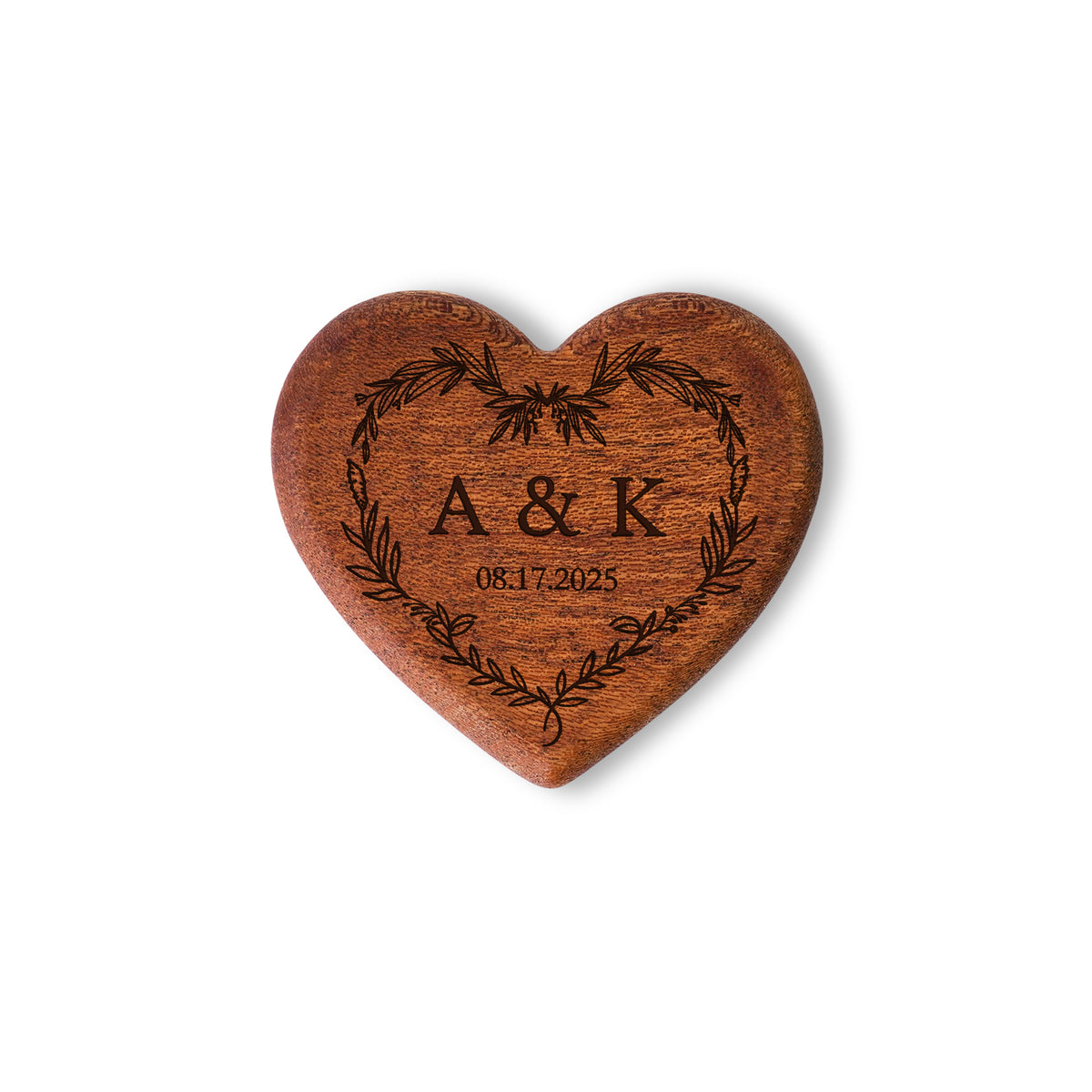 Personalized Wooden Wedding Ring Box