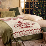 Merry Christmas Style Custom Name Blanket