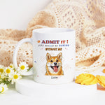 Customizedbee Ceramic Coffee Mug with Customized Pet Pattern and Name