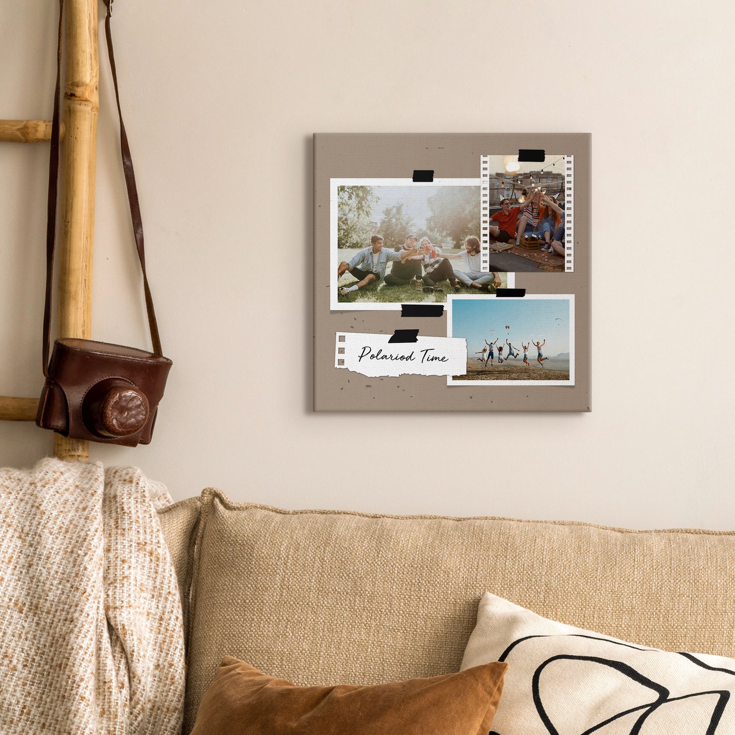 Polaroid Time Storyboards Custom Canvas Prints with Your Photos