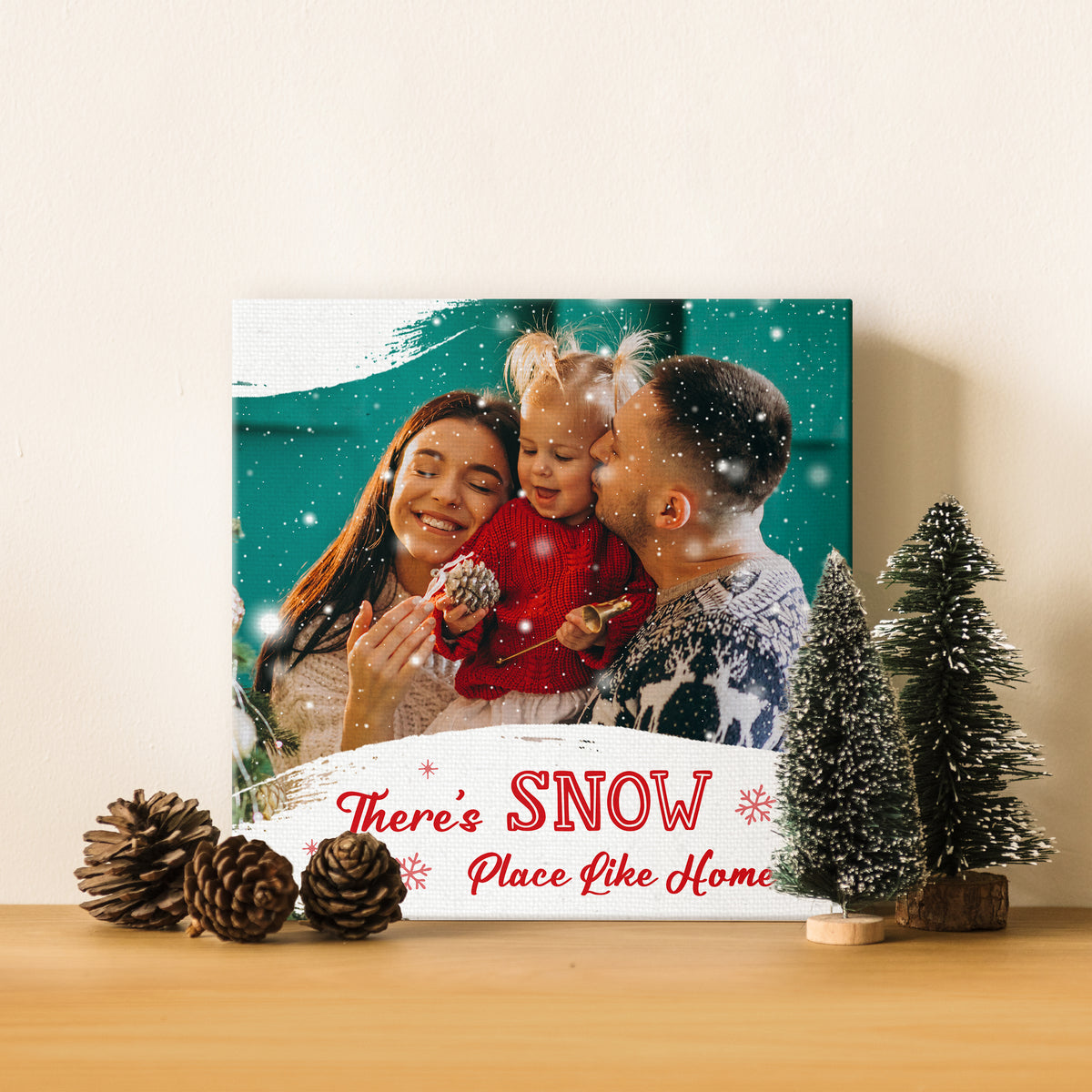 Classic Christmas Mounted Photo Wall Art For Family And Friends