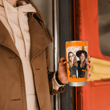 Personalized Pumpkin Magic Your Custom Halloween Photo Tumbler