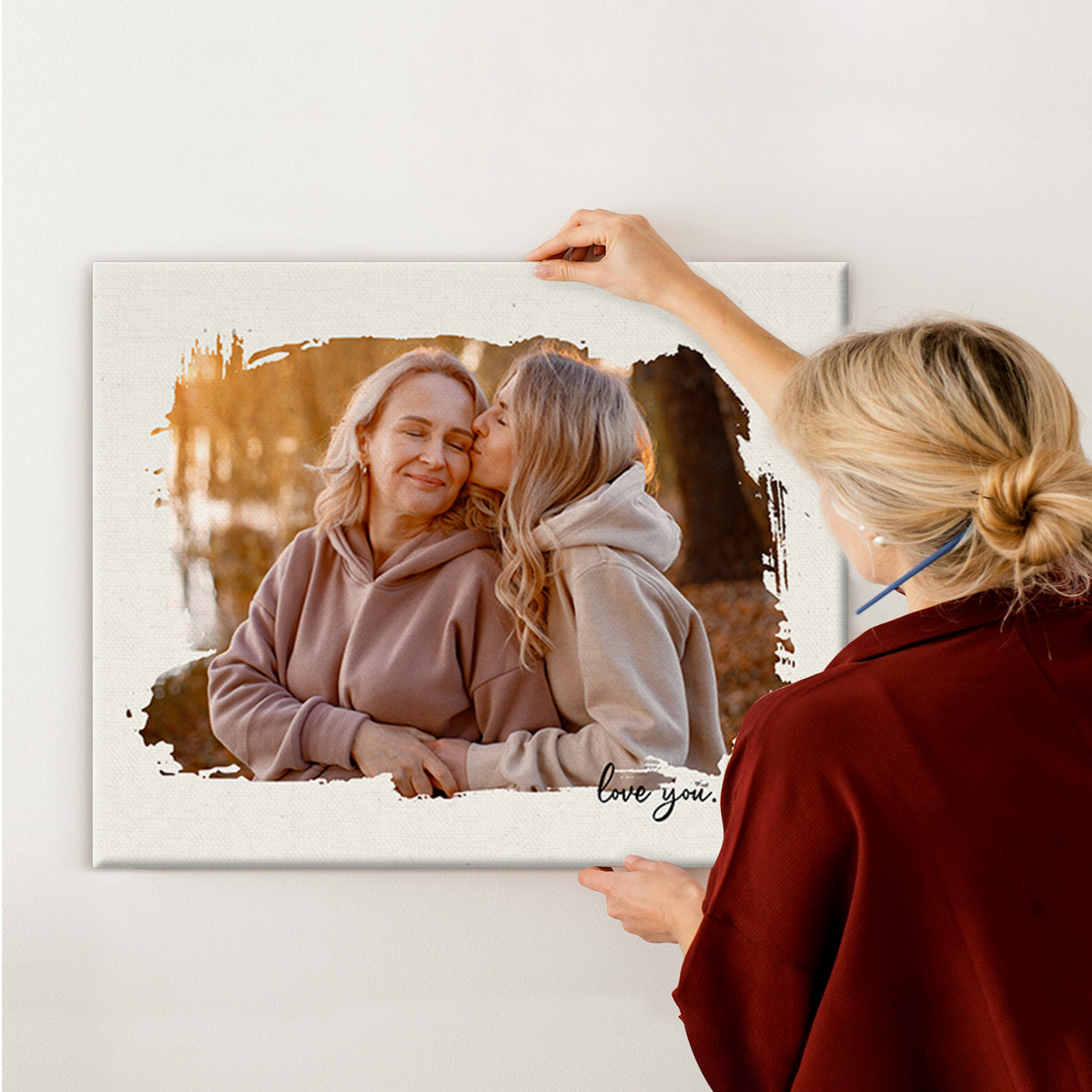 Made especially for Mother's Day, your photo on premium canvas with an expertly handcrafted pine frame.