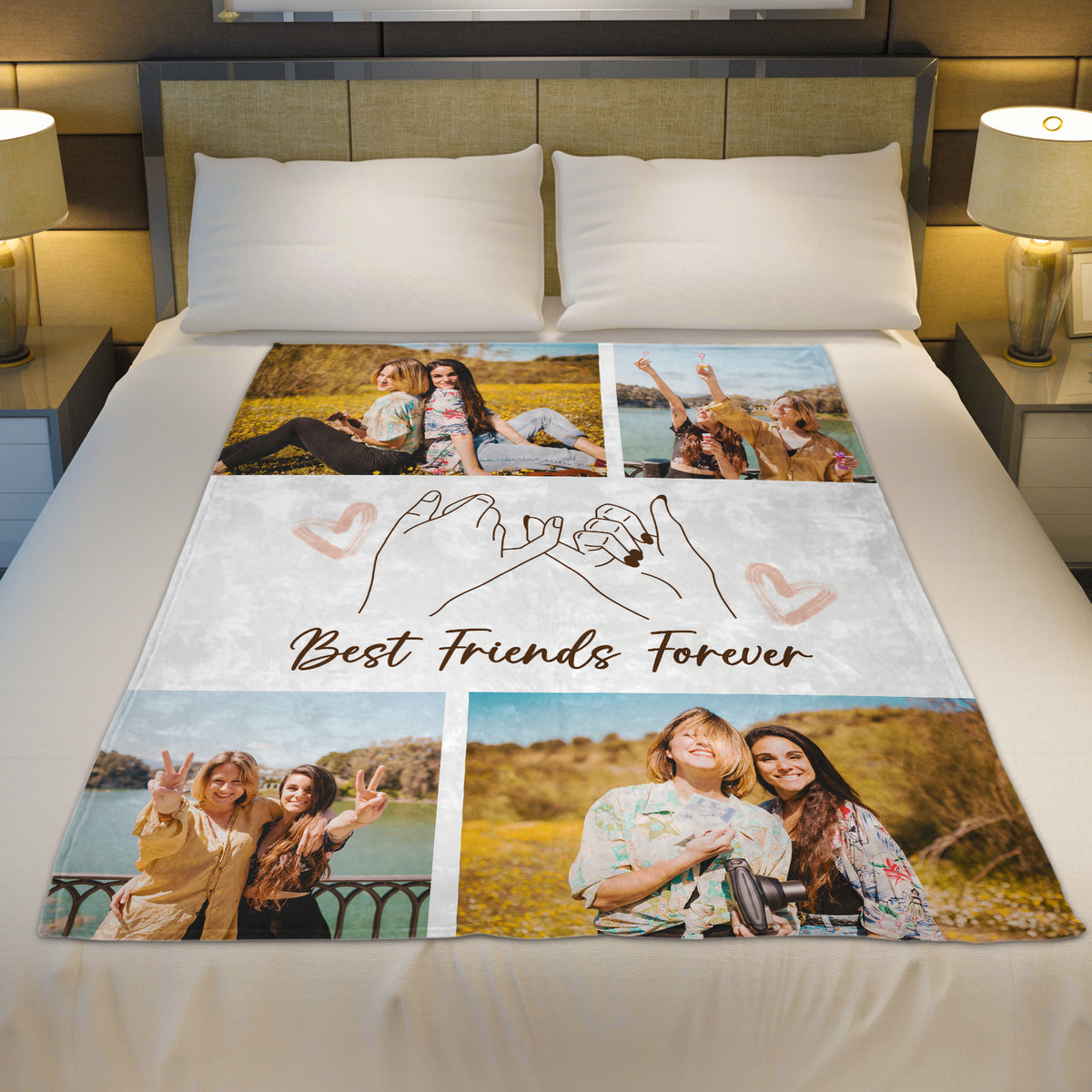 Custom Blanket with Text Picture Collage Customized Blankets