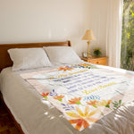 Custom Hug Blanket Personalized Grandparent Throw Blanket Gift from Grandkids