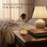 Personalized Wooden Rose Keepsake - Custom Engraved Gift for Mom