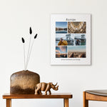 Custom Mark Travels Wall Art Best Gifts for People Who Travel Gift for Travel Lovers