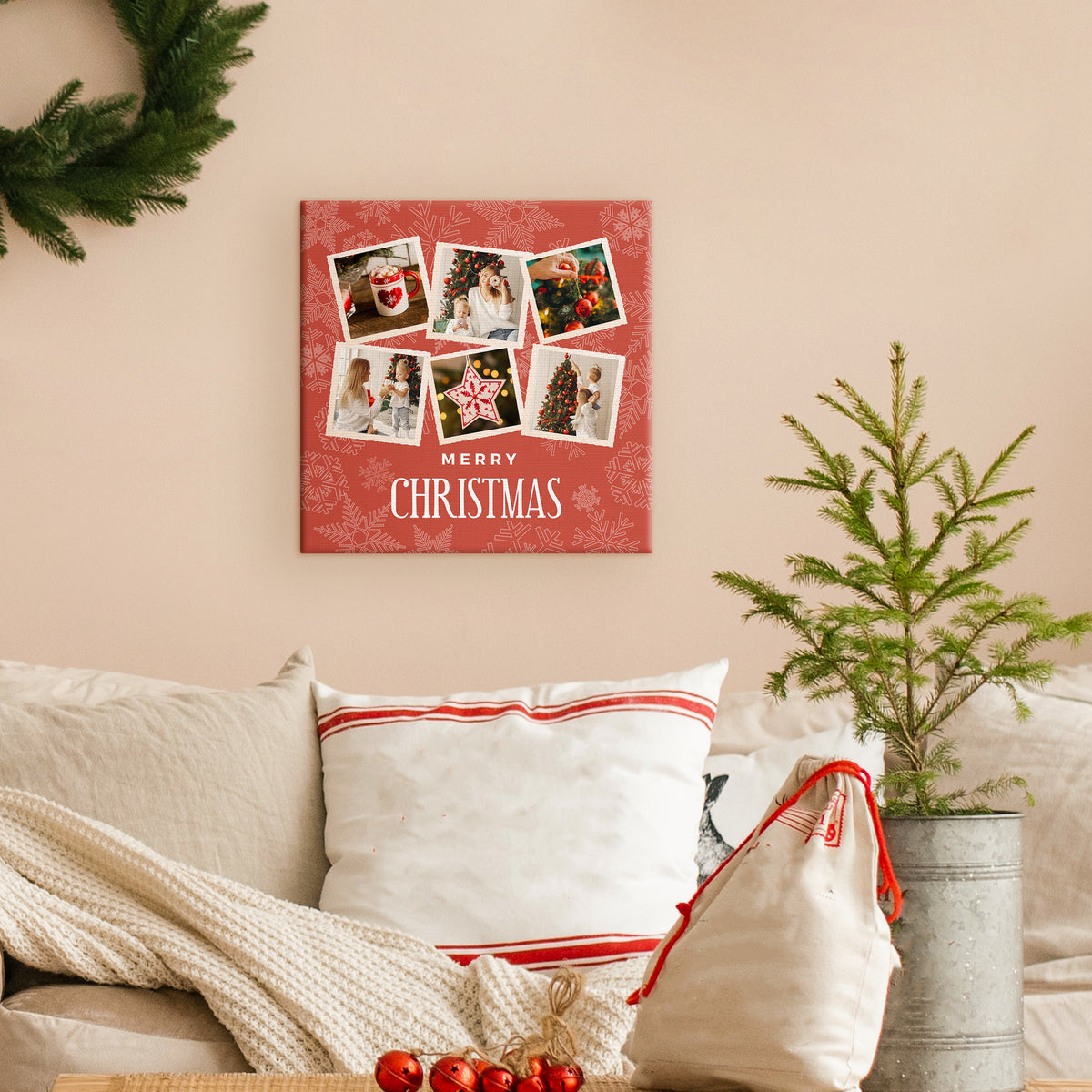 Personalized A Merry Little Christmas Canvas Print