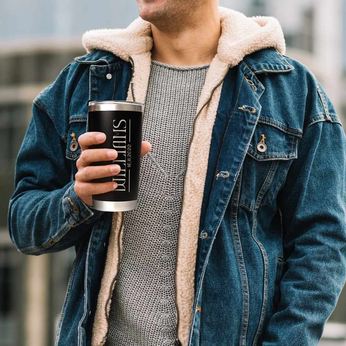 Personalized Coffee Tumbler with Custom Name 20oz Insulated Stainless Steel Travel Cup