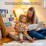 Customizedbee Personalized Animal Alphabet Pillow for Kids