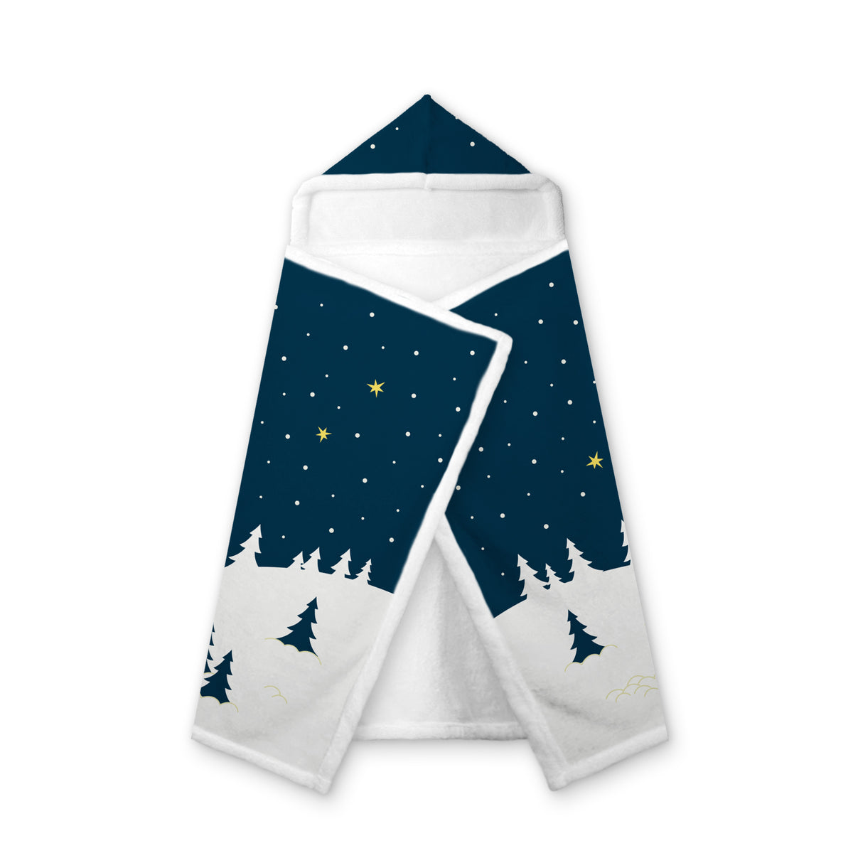 Christmas Jungle Snow Night Custom Name Blanket Hoodies