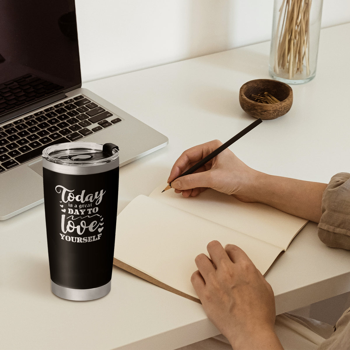 Today is a Great Day to Love Yourself Personalized Coffee Tumbler