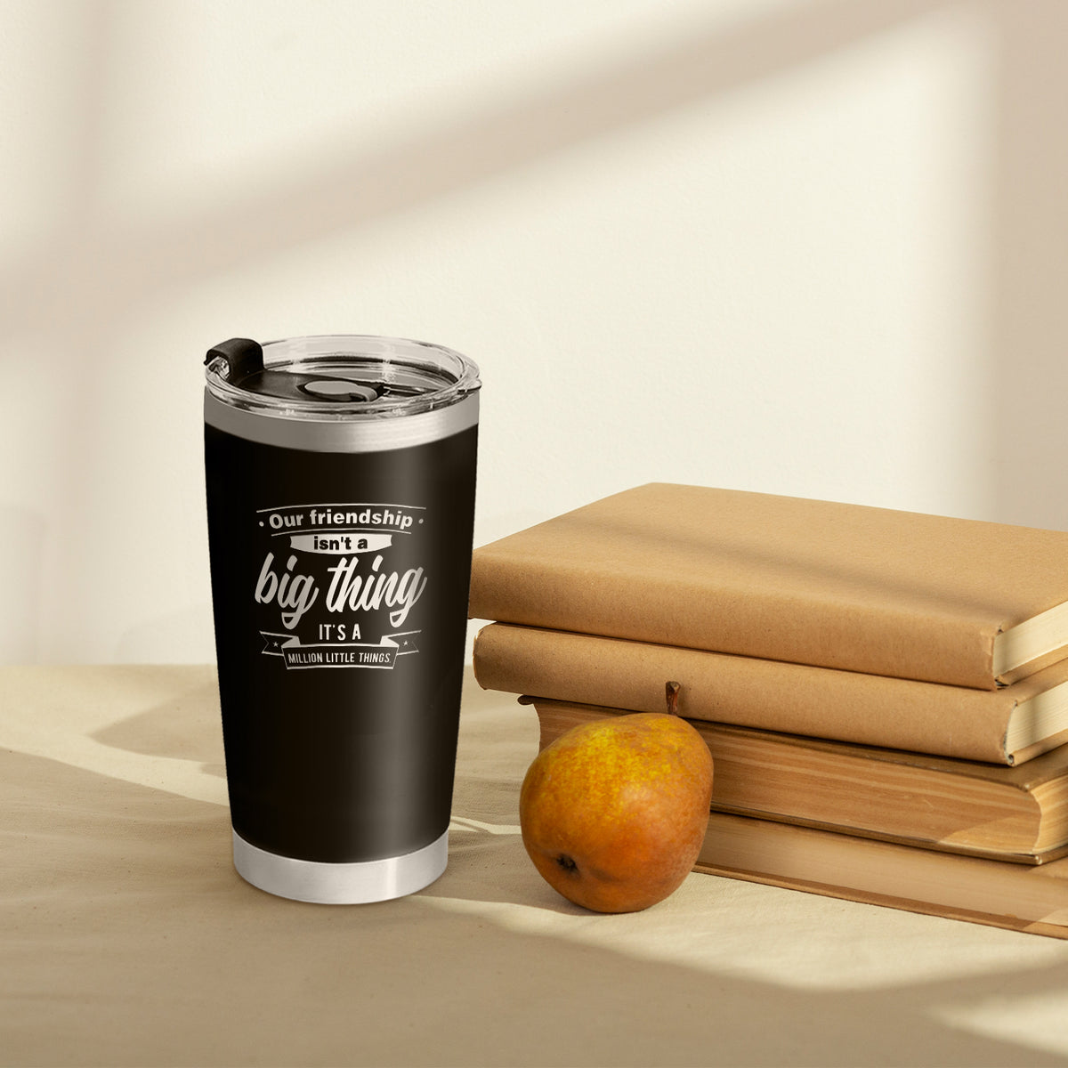 Friendship Isn't A Big Thing Personalized Tumbler with Engraved Name