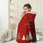 Personalized Christmas Blanket Hoodie Add Any Name