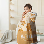 Custom Name Christmas Sweet Cookie Style Hooded Blanket