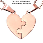 Personalized Puzzle Heart Necklace