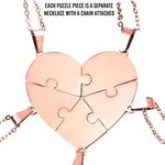 Personalized Puzzle Heart Necklace