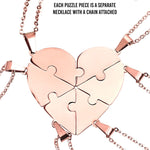 Personalized Puzzle Heart Necklace