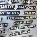 🌟12 Pack ofMagnetic Toolbox Labels🔩