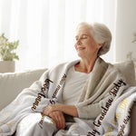 To My Grandma I Hope Every Time Personalized Blanket with Family for Grandma