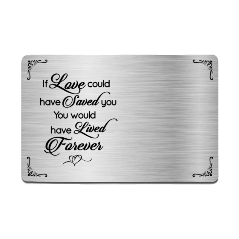 Metal Wallet Card - Memorial Gift From Photo