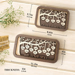 Personalized Family Tree, Wooden Desk Table Sign Art Decorations, Personalized Family Tree with 2-12 Names, Unique Grandma Gifts, Birthday Gifts for Grandma Mom Grandparent, Customized Home Decor Gifts for Family