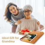 Custom Best Grandma Ever Photo Blanket Grandparents Personalized Blanket