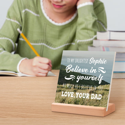Believe in Yourself Back to School Gift for Children Custom Acrylic Signs Gift