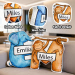 Customizedbee Personalized Animal Alphabet Pillow for Kids