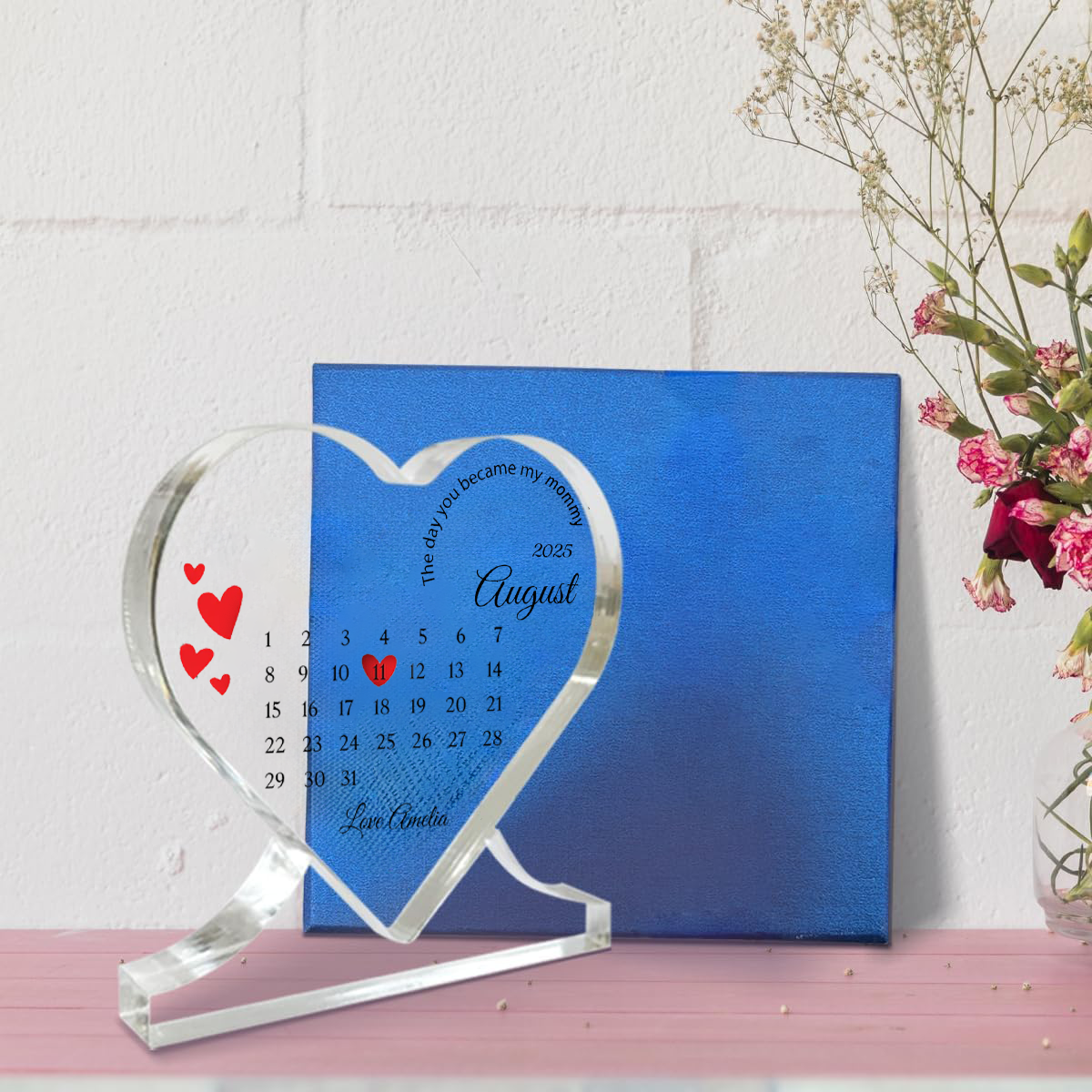Heart Acrylic Keepsake - Mother's Day Gift for Mom