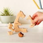 Mommy Bear Family Puzzle, Personalized Wooden Puzzles with Mothers and 1–4 Kids Names