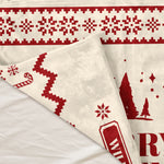 Merry Christmas Style Custom Name Blanket