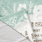 My Dear Children Custom Personalized Blanket Never Forget