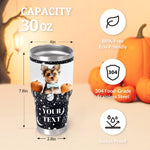 Halloween Tumbler Ghost Skull Pumpkin Stainless Steel Travel Tumbler Spooky Coffee Cup Mug for Women Birthday Horror Gift Personalized 30oz Tumbler Cup with Picture Text Name