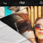 Personalized Camera Style Picture Collage Customized Blankets