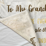 To My Grandma I Hope Every Time Personalized Blanket with Family for Grandma