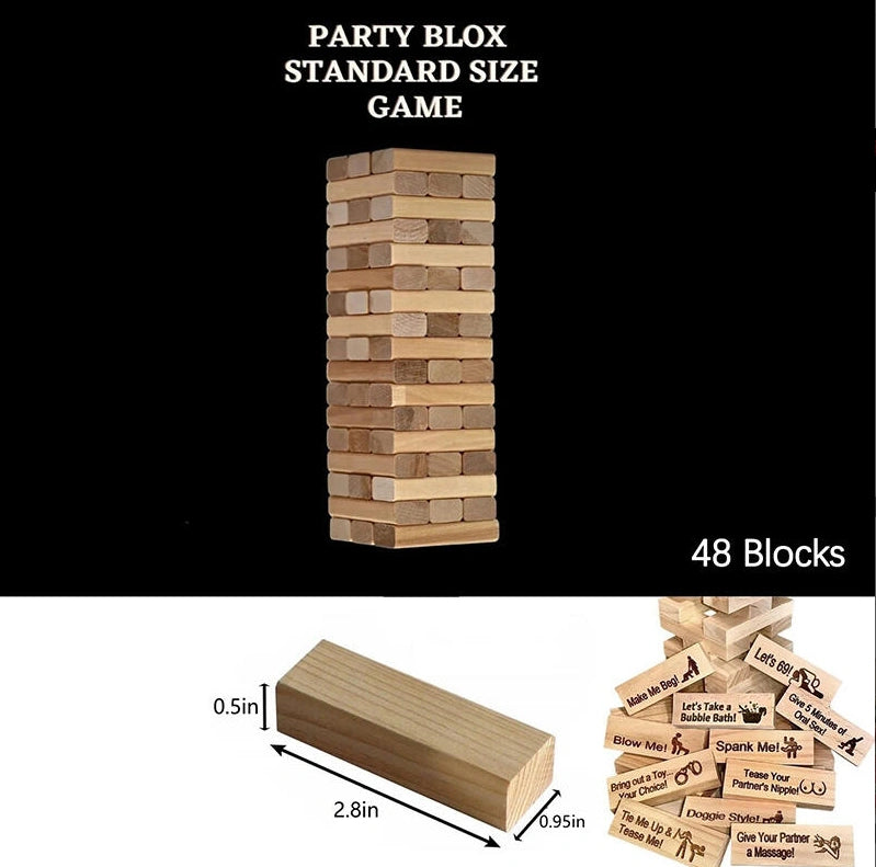 Adult Block Tower Couple Game Blocks Perfect Gift for Valentine's Day