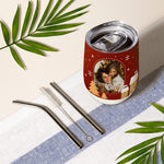 XMAS Custom Photo Wine Tumbler